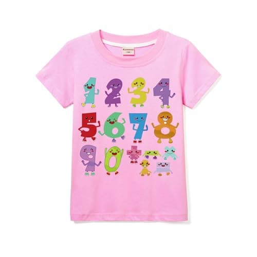 Image of Boys Girls 100% Cotton T-Shirts Unisex Kids Tee for 3-13Y (UK, Age, 3 Years, 4 Years, Regular, Pink)