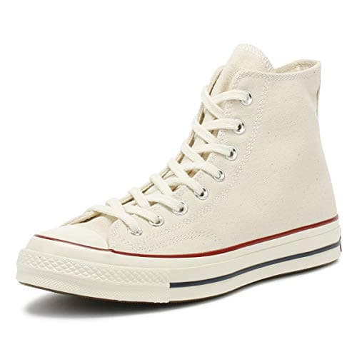 Image of Converse Unisex Chuck 70 Classic High Top Sneaker, Parchment/Garnet/Egret, 6 UK Multi