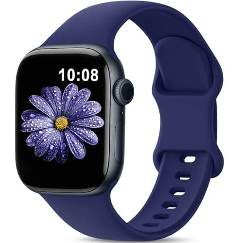 Image of DigiHero Sport Strap Compatible with Apple Watch Straps Women Men 40mm 44mm 42mm 46mm 45mm 41mm 38mm 49mm, Soft Silicone Band for iWatch Series 11 10 9 8 7 6 5 4, Ultra SE 3 2 1, Navy Blue