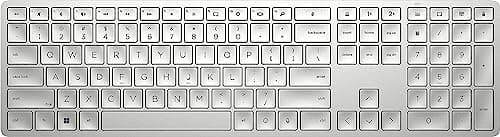 Image of HP 970 Programmable Wireless Keyboard | Bluetooth | 2.4 GHz Wireless | SMART Backlit | 20+ Programmable Keys | HPAC | AES-128 Encryption | Connect Up-to 3 Dev | Rechargeable | 6 months Battery Life