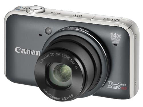 Image of Canon PowerShot SX220 HS Digital Camera - Grey (12.1MP, 14x Optical Zoom) 3.0 inch LCD (Renewed)