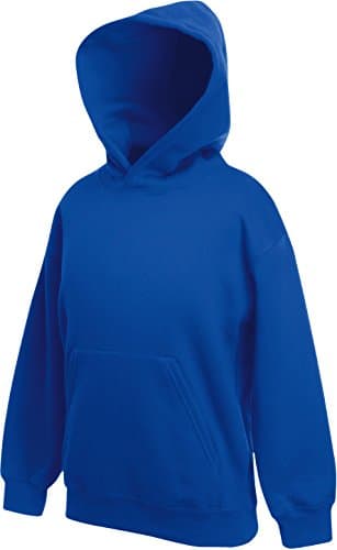 Image of Fruit of the Loom Kids' Hooded Sweatshirt - Blue - 8 Years