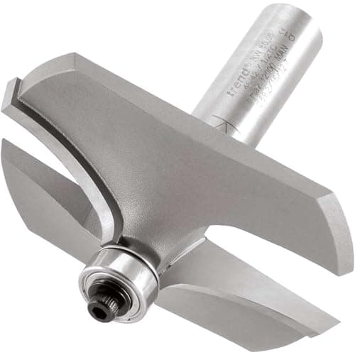 Image of Trend Professional Guided Thumb Mould Router Cutter, 1/2 Inch Shank, 69.2mm Cut Diameter, 16mm Cut Length, Tungsten Carbide Tipped, 46/42X1/2TC