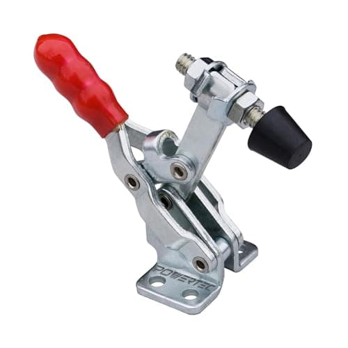 Image of POWERTEC 20303 Vertical Quick-Release Toggle Clamp with 200 lbs Capacity, 12050