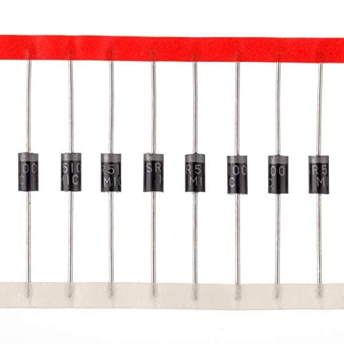 Image of BOJACK SR5100 Schottky Barrier Rectifier Diodes 5A 100V DO-27 5 Amp 100 Volt Axial Diodes(Pack of 20 Pcs)