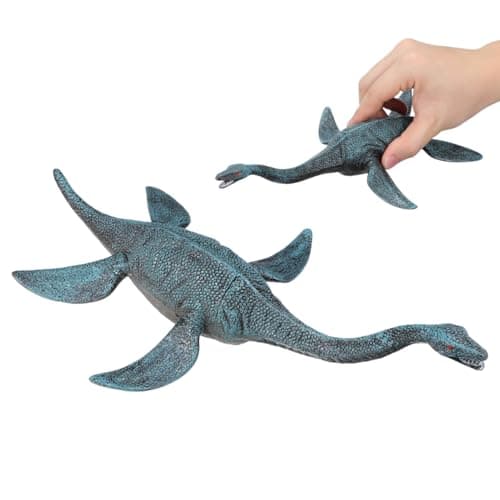Image of UKCOCO 12 Inch Plesiosaurus Toy: Large Sea Dinosaur Figure - Realistic Aquatic Dinosaur Toys for Boys, Kids Educational Style Plesiosaur Model for Bath, Learning & Imaginative Play