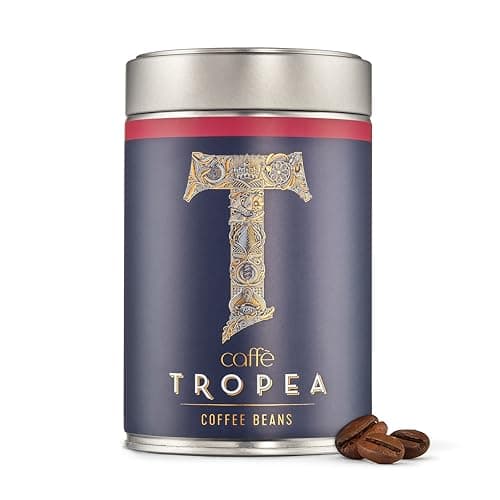 Image of Caffè Tropea Roasted Whole Espresso Coffee Beans 227g | Arabica & Robusta Coffee Beans Italian Espresso Blend | Medium Roast | Dark Roast | For All Machines