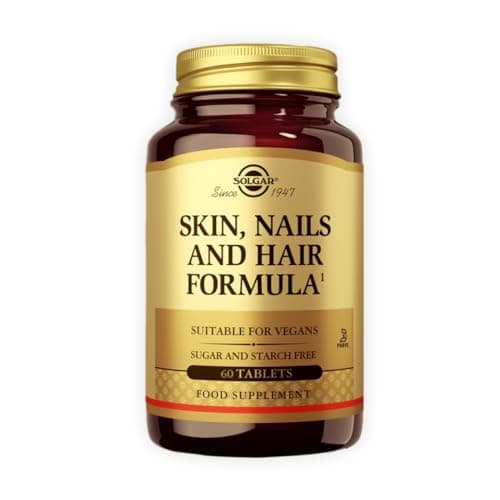 Image of Solgar Skin Hair and Nails - 60 Pack - Helps Build Collagen - with Zinc, Copper and Vitamin C - Vegan and Gluten Free
