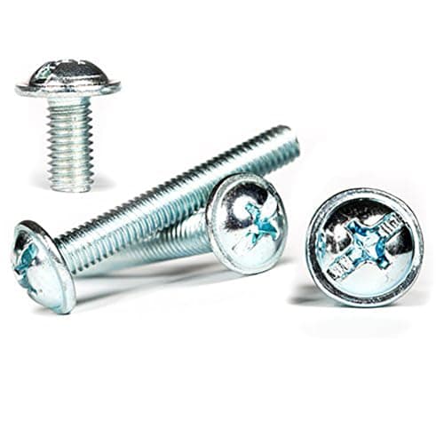 Image of M4 (4mm x 30mm) Flanged Zinc Machine Button Head Screws Phillips Combi Pan Head Screws with Collar (Pack of 20) C06BC