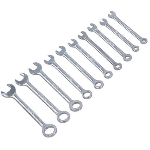 Image of AB Tools 10pc Mini Equal Combination Spanner Set 4-11mm Micro Wrench Metric