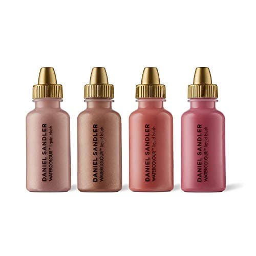 Image of Daniel Sandler WATERCOLOUR LIQUID BLUSHES & ILLUMINATORS, CUSTOMISABLE COLOUR SET - Starter Kit, Lightweight, Water-Resistant Formula, Buildable Shades for Cheeks, Lips & Eyes, 4x 15ml