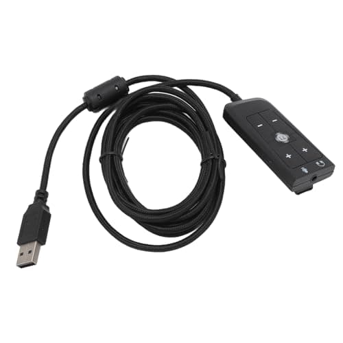Image of USB - Jack Sound Card Adapter with 7.1 Virtual Surround Sound for Kingston Cloud II, Wide Compatibility for PC, Series X/S, Plug and Play