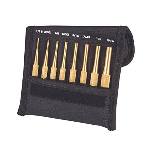 Image of Starrett SB565Z Brass Drive Pin Punches Set, 8 Pieces