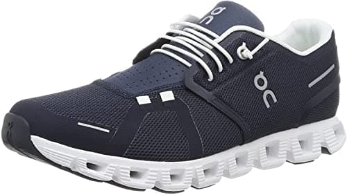 Image of On Men's Cloud 5 Sneakers, Midnight/White, 10