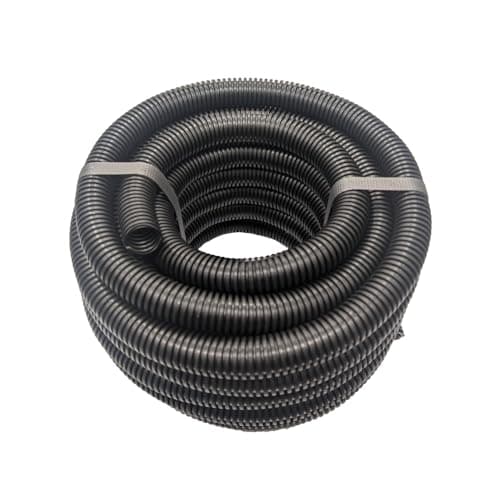 Image of Black 25mm Flexible Conduit Polypropylene 50 Metre Length. Underground Burial, External Trunking, Electrical Ducting, Cable protection