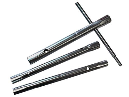 Image of Faithfull Monobloc 4 Piece Box Spanner Set Six Sizes 8-13mm Includes Tommy Bar