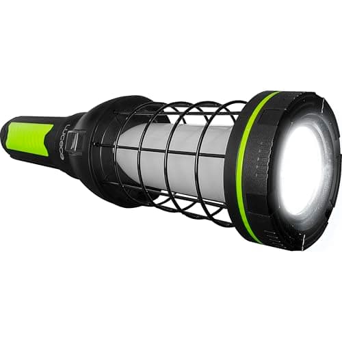 Image of Luceco LED Cage Inspection Light, Spotlight with USB Power Bank, 2 Light Modes, Rechargeable, Multi-Functional, Rechargeable, Worklight, Black, IK07, 10W, 600lm, 6500K, LILTP60S65