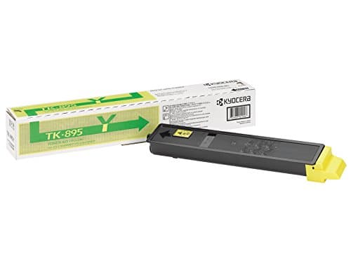 Image of Kyocera TK-895Y Toner Yellow, 6,000 Pages, Original Premium Printer Cartridge 1T02KoANL0 for ECOSYS FS-C8020MFP, FS-C8025MFP