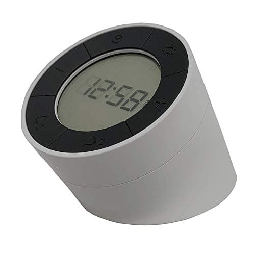 Image of Acctim Jowie 16207 Grey Alarm Clock with Light