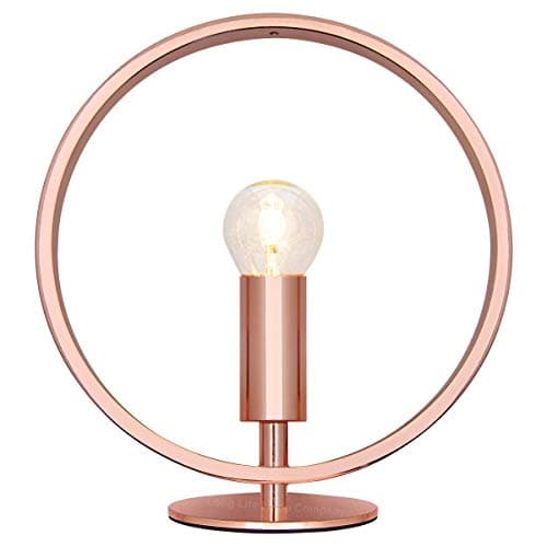 Image of Copper Table Light Modern 1 Light Copper Desk Lamp Ring Shade M0176F