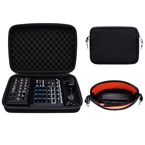 Image of DR·AMIU Hard Case Compatible with Behringer FLOW 8, Mackie MobileMix 8-channel, Mackie Mix8 / ProFX6v3+ / ProFX6v3 Compact Mixer with Small Storage Bag, Travel Carrying Case