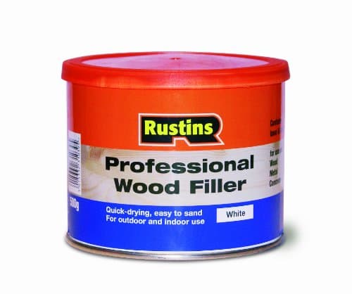 Image of Rustins Professional Wood Filler White 250g