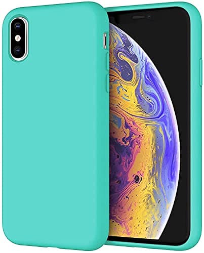 Image of Silicone Matte TPU Case Cover For Apple iPhone XS Max (Aqua)