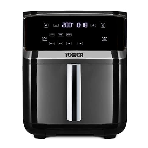 Image of Tower T17101 Vortx 7-in-1 Air Fryer with Combo-Steam Technology, 7L, 1700W, Black