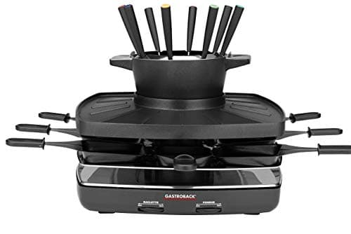 Image of Gastroback Fondue Set Family And Friends raclette 8 personne(s) 1200 W Noir