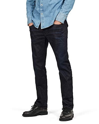 Image of G-STAR RAW Men's 3301 Straight Fit Jeans, Dk Aged 7209-89, 29W / 32L