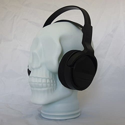 Image of AMP3 Luxury Glass Skull Headphones Stand Colour WHITE