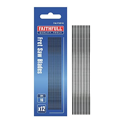 Image of Faithfull Fretsaw Blades (Pack 12) 16 Tpi