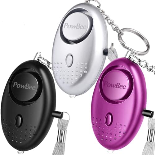 Image of Personal Alarms For Women - 3 Pack Reusable Police Approved 150DB LOUD Security Alarms Keychain with LED Light, Small Personal Safety Alarm for Women Girls Kids and Elderly