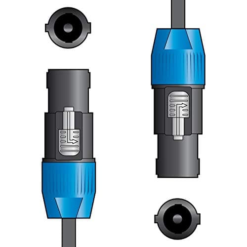 Image of Citronic Classic Speaker Lead Speaker Plug to Speaker Plug Male SPK to SPK Durable, Speaker Cable for Reliable Sound Connection 1.5 Metre