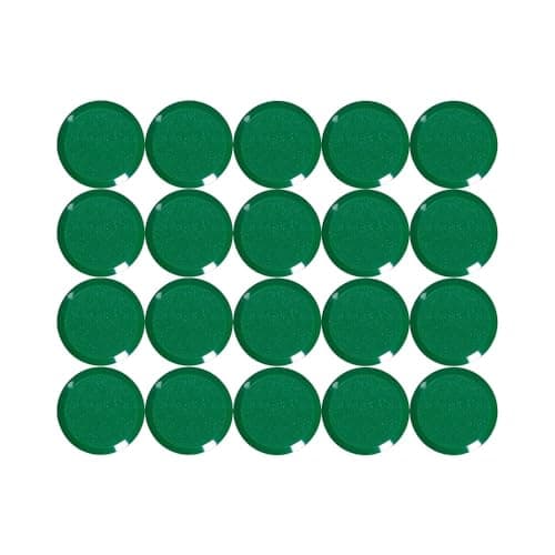 Image of MAUL 20 mm 0.3 kg Maulpro High Quality Round Magnet for Whiteboards - Green (Pack of 20)