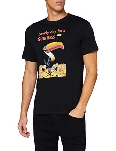 Image of Guinness Official Merchandise Men's G1296 T-Shirt, Black, L