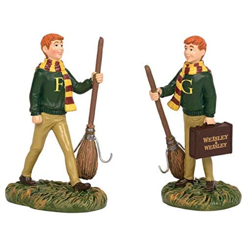 Image of Harry Potter Village Fred & George Weasley Figurine