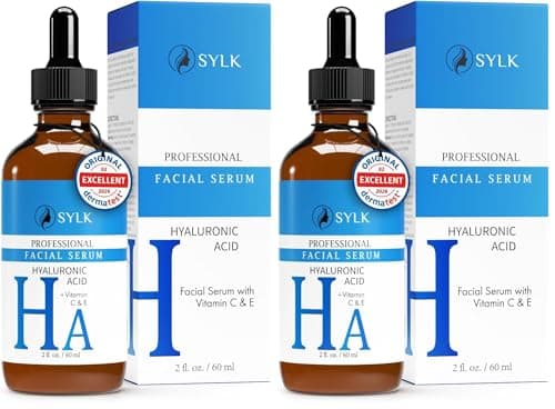 Image of Hyaluronic Acid Serum for Face with Vitamin C & E | Microneedling Serum for Derma Roller | Anti Aging Hydrating Serum | Anti Wrinkle and Solution for Acne Scars | 60 ml (Pack of 2)