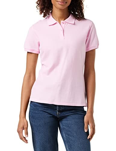 Image of Fruit of the Loom Women's Premium Polo Shirt, Light Pink, 14 (Manufacturer Size:Large)