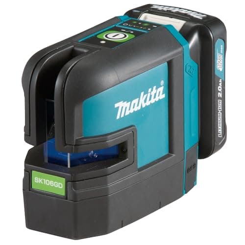 Image of Makita SK106GDZ 12V Max Li-Ion CXT Green 4 Point Cross Line Laser Supplied in A Carry Pouch - Batteries and Charger Not Included