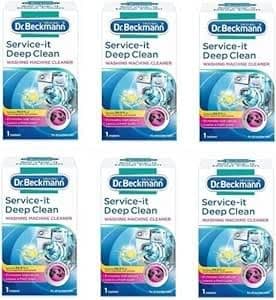 Image of 6 x Dr.Beckmann Service-it Deep Clean Washing Machine Cleaner 250g