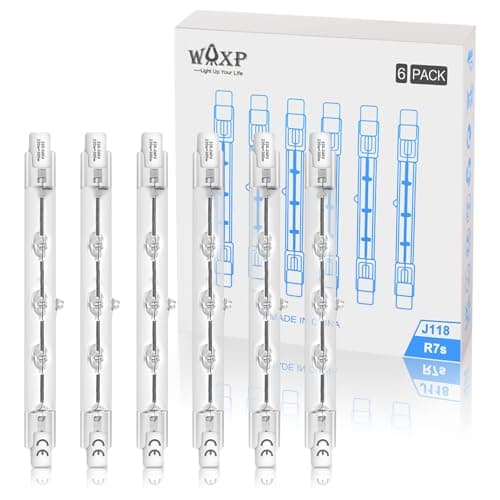 Image of R7s Halogen Light Bulbs Dimmable, 118mm 230W Linear Bulbs for Lamps, 2700K Warm White J118 Security Light Bulb, Pack of 6