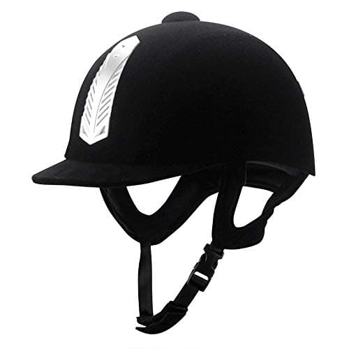 Image of Manken Equestrian Helmet Velvet Horse Riding Hat Sport Helmets with CE Certification for Men Women Children (54cm)