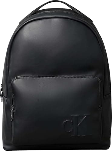 Image of Calvin Klein Men's CK ROUND BACKPACK LV04D3246G Backpack, Black (Black), One Size