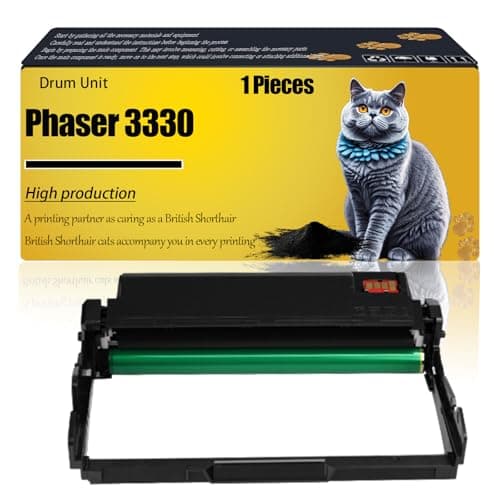Image of Phaser 3330 Drum Unit Compatible for Xerox Phaser 3330 3330DNI WorkCentre 3300 3335 3335DN 3335DNI 3345 3345DNI Printers, 101R00555 Drum Unit Refills 30000 Pages (Black)