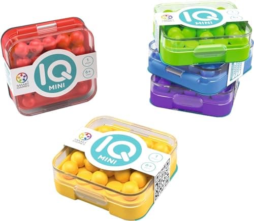 Image of SmartGames - IQ Mini, Create Your Own Challenges, Compact Puzzle Game, 6+ Years
