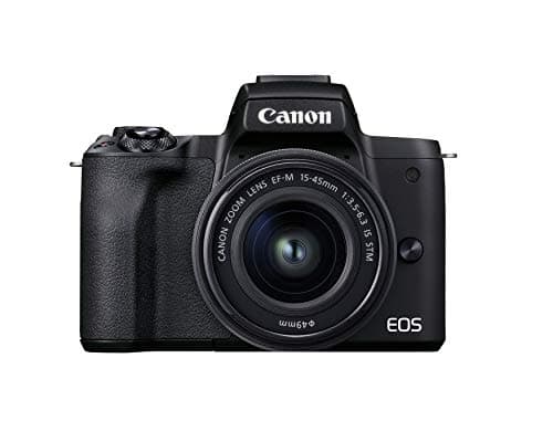 Image of Canon EOS M50 Mark II + EF-M 15-45mm is STM Kit Black (Renewed)