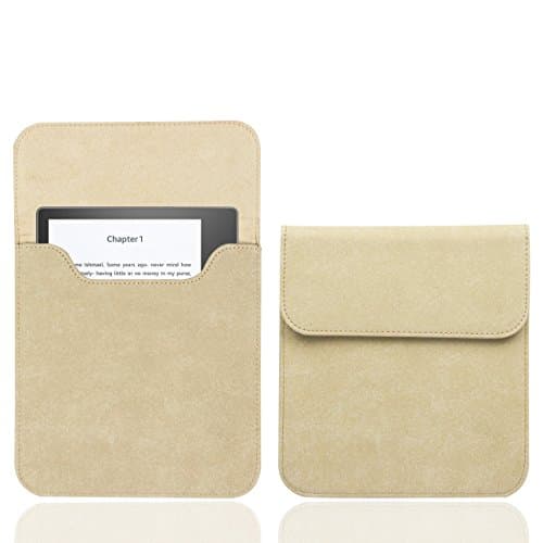 Image of WALNEW 7-inch Sleeve for Kindle Oasis - Protective Insert Pouch Case Cover Carrying Bag Fits Kindle Oasis 10th Generation 2019 / 9th Generation 2017, Khaki