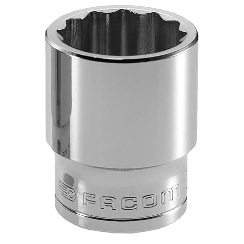 Image of Facom S.19 Bi-Hex Socket, 1/2" Square Drive, 19mm