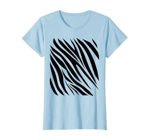 Image of Zebra Print Idea For Kids & Zebra Strips Halloween Costume T-Shirt